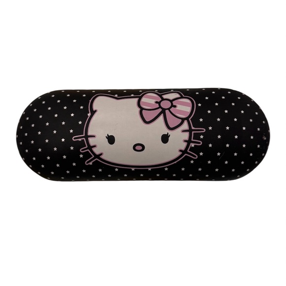 Hello Kitty Black and Pink Starry Sunglasses Case - Picture 1 of 3